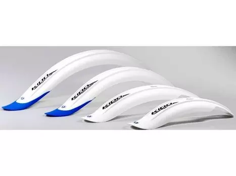 Крылья Simpla KIDO SDL 20'', для детских велосипедов, белые с синим наконечником, S19.2WB