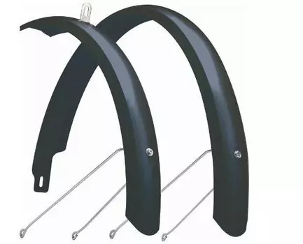 Крылья SunnyWheel полноразмерные для велосипедов 26'', металлопластик, комплект, SW-812FR 26''