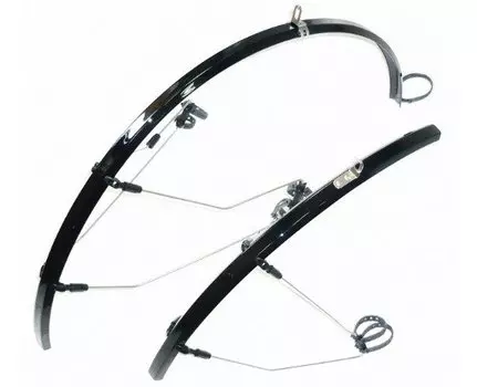 Крылья SunnyWheel полноразмерные для велосипедов 28'', металлопластик, комплект, SW-FE-113 700C