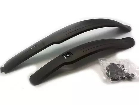 Крылья TBS GH-332F/R, 24"-26", под V-brake, широкие, в торговой упаковке, GH-332 F/R