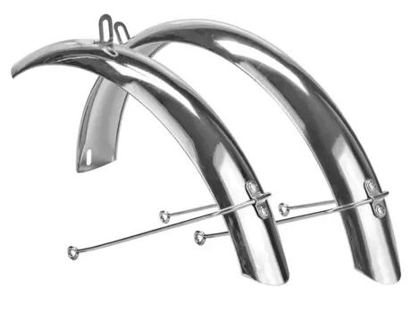 Крылья TRIX, 16", комплект, полноразмерные, хромированные, HD-7