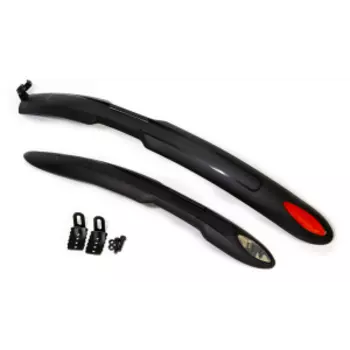 Крылья TRIX, комплект, 24"-26", пластик, ширина 60 мм, черные, XGNB-021