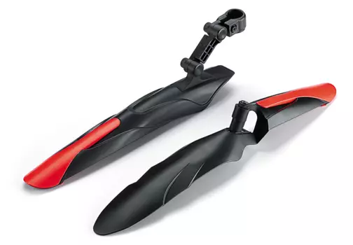 Крылья TRIX, комплект, 24"-28", пластик, МТВ, АТВ, черно-красные, YC-118 F/R (Black/Red)