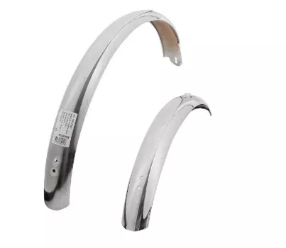 Крылья велосипедные Bike Parts, 20", без крепежей, хром, КЛ97853