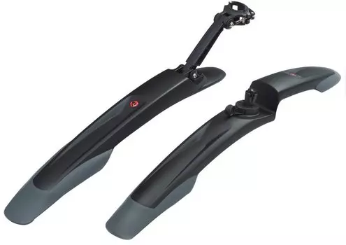 Крылья велосипедные HOG YFP-24, 26", быстросъемные, пластик, черные, HOG-24