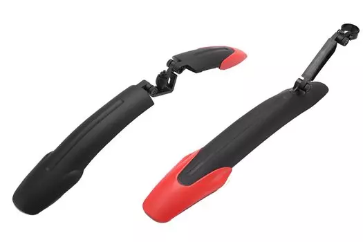 Крылья велосипедные комплект переднее+заднее GHBIKE, 26"-29", МТБ-дизайн увеличенной ширины, GH-373F/R