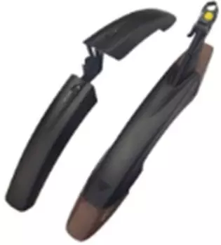 Крылья велосипедные Vinca Sport HN 65, комплект, 26"х27.5", черный, HN 65