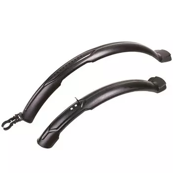 Крылья велосипедные OXFORD Mudstop 2, комплект, для колёс 26", пластик, чёрный, OF554