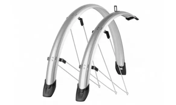 Крылья велосипедные Polisport Georgia, 26", 51mm, silver, PLS8623000004