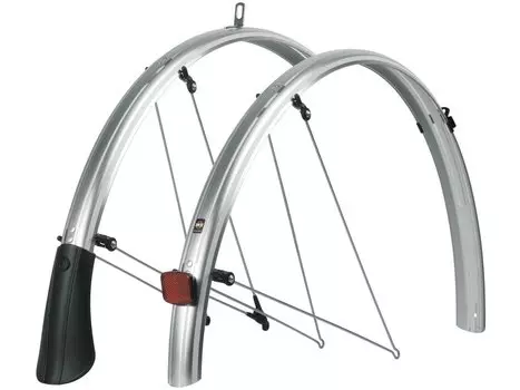 Крылья велосипедные SKS Bluemels, 28", reflex, 35 mm, silver, 11271