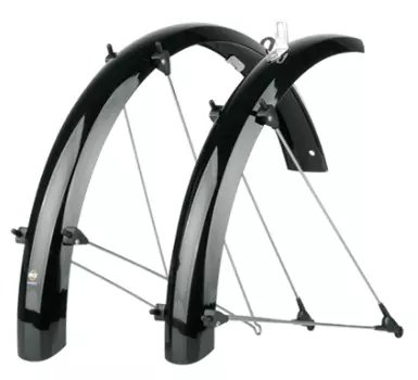 Крылья велосипедные SKS BLUEMELS SHINY 20" 53, black, 11047