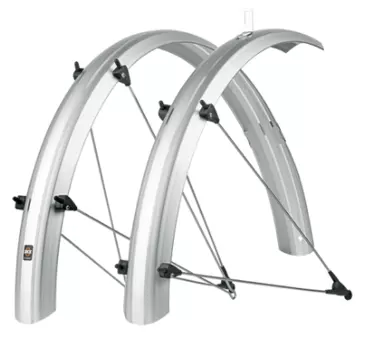 Крылья велосипедные SKS BLUEMELS SHINY 24" 53, silver, 11048