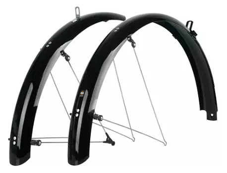 Крылья велосипедные SKS BLUEMELS SHINY 26" 65, black, 10114