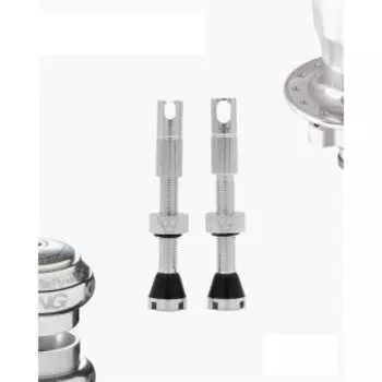 Ниппель бескамерный Peaty's Chris King, MK2, Tubeless Valves, 42 мм, 2 штуки, silver, PTV2-42-SIL-12