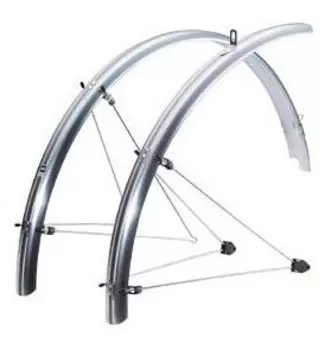 Крылья велосипедные SKS Chromoplastics Р 55, 26", серебряный, 10123