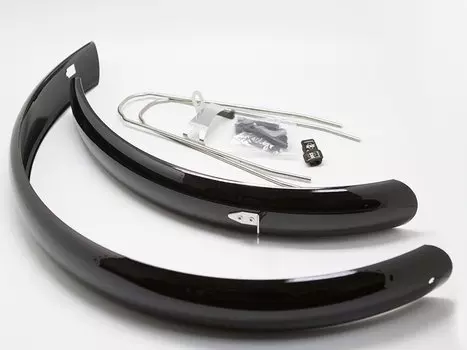 Крылья велосипедные SKS PET, 28", 51 мм, чёрные, с U-стойками, 6369 4722 28