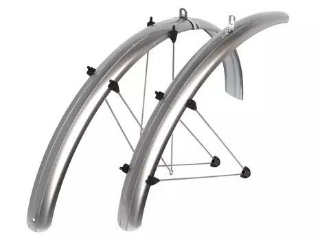 Крылья велосипедные SKS PET SPB, 51мм, 28", серебристые, 6369 3062 21