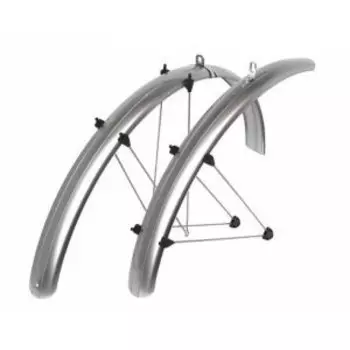 Крылья велосипедные SKS PET SPB, 60мм, 26", серебристые, 6327 3061 21