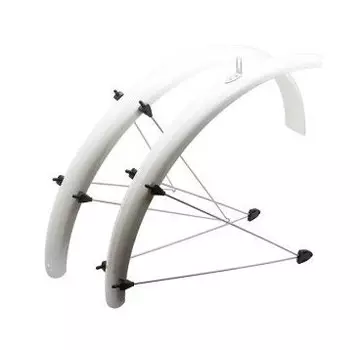 Крылья велосипедные SKS PET SPB, 60мм, 26", белые, 6327 3061 10