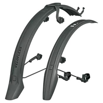 Крылья велосипедные SKS VELOFLEXX 65, комплект, 26-27,5", ширина 65 мм, 605/850 мм, черный, 11666