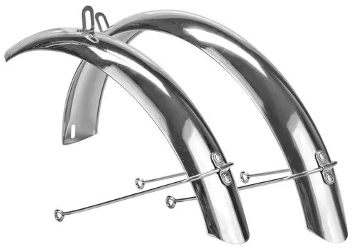 Крылья велосипедные Stels 14" Flash/Magic/Wind, сталь, хромированные, 610099, LU046666