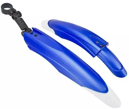 Крылья велосипедные Stels FD-34F/R Yung Fang, 16"-20", Синий/Белый, 610163, LU075961 -УЦЕНКА