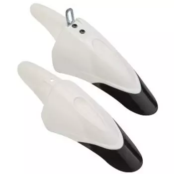 Крылья велосипедные Stels FD-36F/R, 12"-14", чёрно-белые, 610141, LU053977
