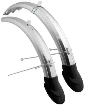 Крылья велосипедные Stels SP56A 7A, 20", серебряный, пластик, 610002, LU001733
