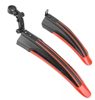 Крылья велосипедные Stels XGNB-016-2G, 24"-26", черно-красный, 610207, LU088665