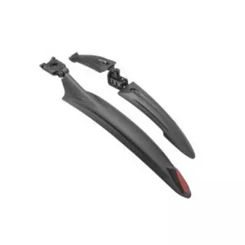 Крылья велосипедные STELS XGNB-067, комплект, 24"-26", пластик, фэт-байк, со светоотражателями, чёрные, 610247