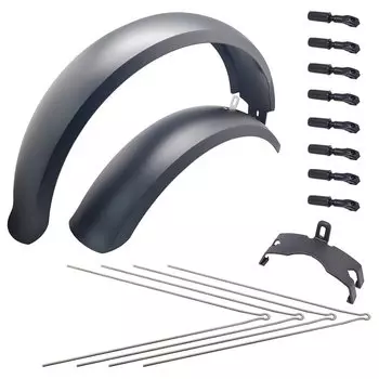 Крылья велосипедные STG, 20", для fatbike, ширина 120 мм, черный, FD-48(20")