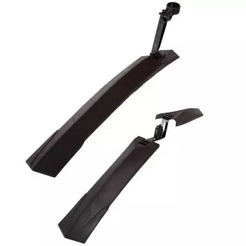 Крылья велосипедные STG XGNB-034, комплект (переднее и заднее), для колес 24-26", пластик, черный, Х98843