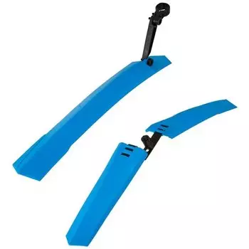 Крылья велосипедные STG XGNB-034, комплект (переднее и заднее), колесо 24-26", пластик, синий, Х98846