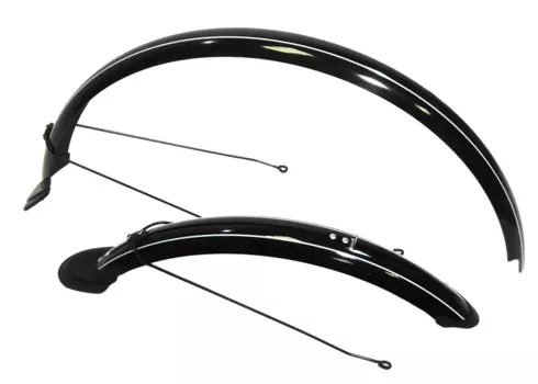 Крылья велосипедные TRIX, 24", металло-пластик, ширина 60 мм, комплект, черный, 24" BLACK (2460 B4)