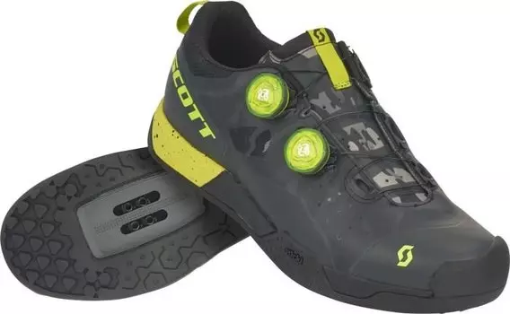Велообувь SCOTT Mtb AR Boa Clip, black/sulphur yellow, 2019