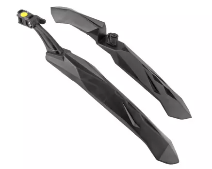 Крылья велосипедные TRIX , комплект, 24-26", пластик, заднее-с быстросъемным креплением, черный, XGNB-059-1