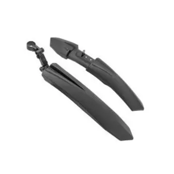 Крылья велосипедные TRIX, комплект, 24-26", пластик, полуфэт, черные, XGNB-063