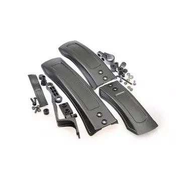 Крылья велосипедные TRIX, комплект, 24-27"+, пластик, ширина 85 мм, черные, SF-272 F/RL (Black)