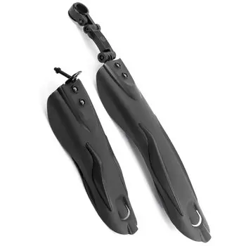 Крылья велосипедные Vinca Sport, комплект, 20"-26", пластик, черный, HN 10-1 full black OEM