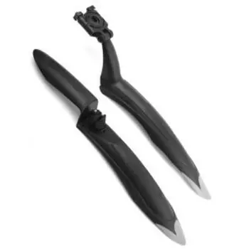 Крылья велосипедные Vinca Sport, комплект, 24"-26", пластик, черный, HN 39A OEM