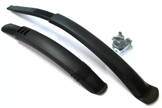 Крылья велосипедные Yung Fang, 27"-29", комплект, переднее и заднее, МТБ-дизайн, PM-05-1F/R