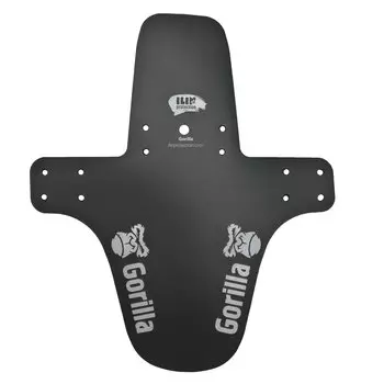 Крыло-мини велосипедное Gorilla длинное, белая графика, черный, IP-GL-WHI