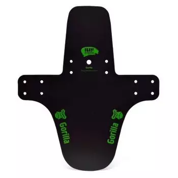 Крыло переднее Gorilla, на вилку, пластик, длинное, черно-зеленое, GORILLA GR-L