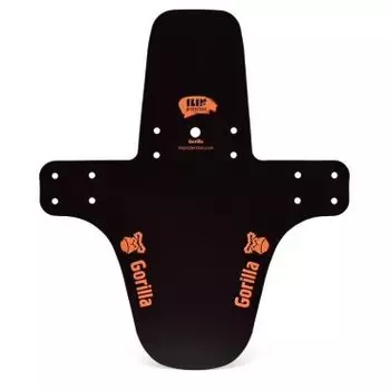 Крыло переднее Gorilla, на вилку, пластик, длинное, черно-красное, GORILLA RE-L