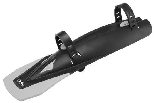 Крыло-щиток M-WAVE переднее, пластик, на раму, быстросъемное 32x8/13см, черно-серый 5-386010