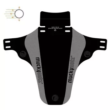 Крыло велосипедное Mucky Nutz Face Fender Reflective, переднее, MN0230