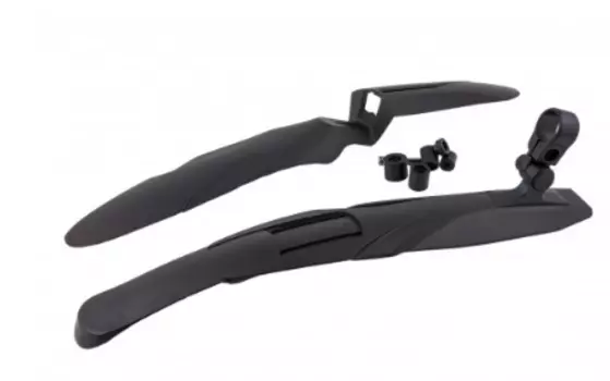 Крыло велосипедное Vinca Sport, заднее, с регулировкой длины, 24"-28", пластик, черный, HN 08 rear