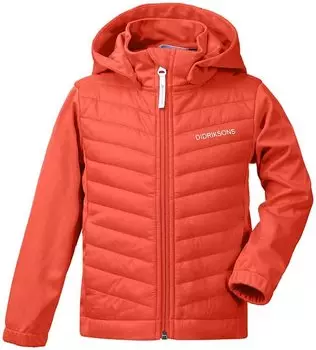 Куртка детская DIDRIKSONS BRISKA KID'S SOFTSHELL JKT, маково-оранжевый, 503927 (Размер: 110 )