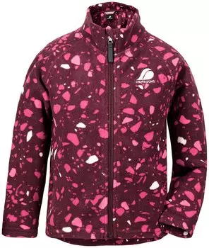 Куртка детская Didriksons MONTE PR KID'S MICROFLEECE JKT, 956 камешки на сливовом, 503413