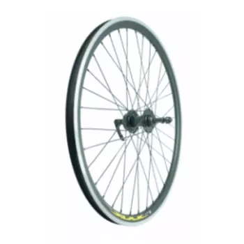 Колесо велосипедное TBS, 26", заднее, обод двойной, втулка сталь, под диск 6 отверстий, с эксцентриком, ZVO20607